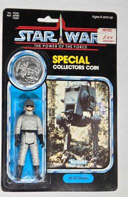 2 Star Wars 1984 POTF Final 17 Coin 92-A Card Action Figures MOC - AT-AS Driver, B Wing Pilot