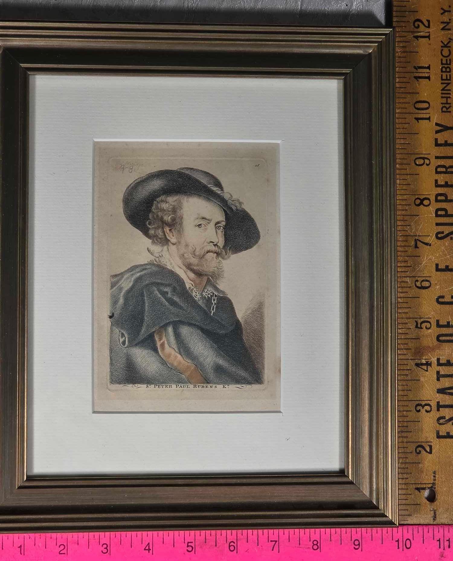 * 9 Antique European Etchings incl 2 Lionel Barrimore and Several 1800s