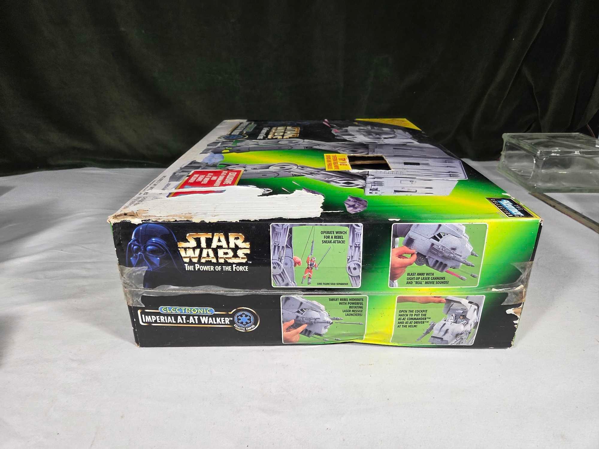 Star Wars Power of The Force Imperial AT-AT Walker & Rogue One Imperial Combat Assault Tank w/ Boxes