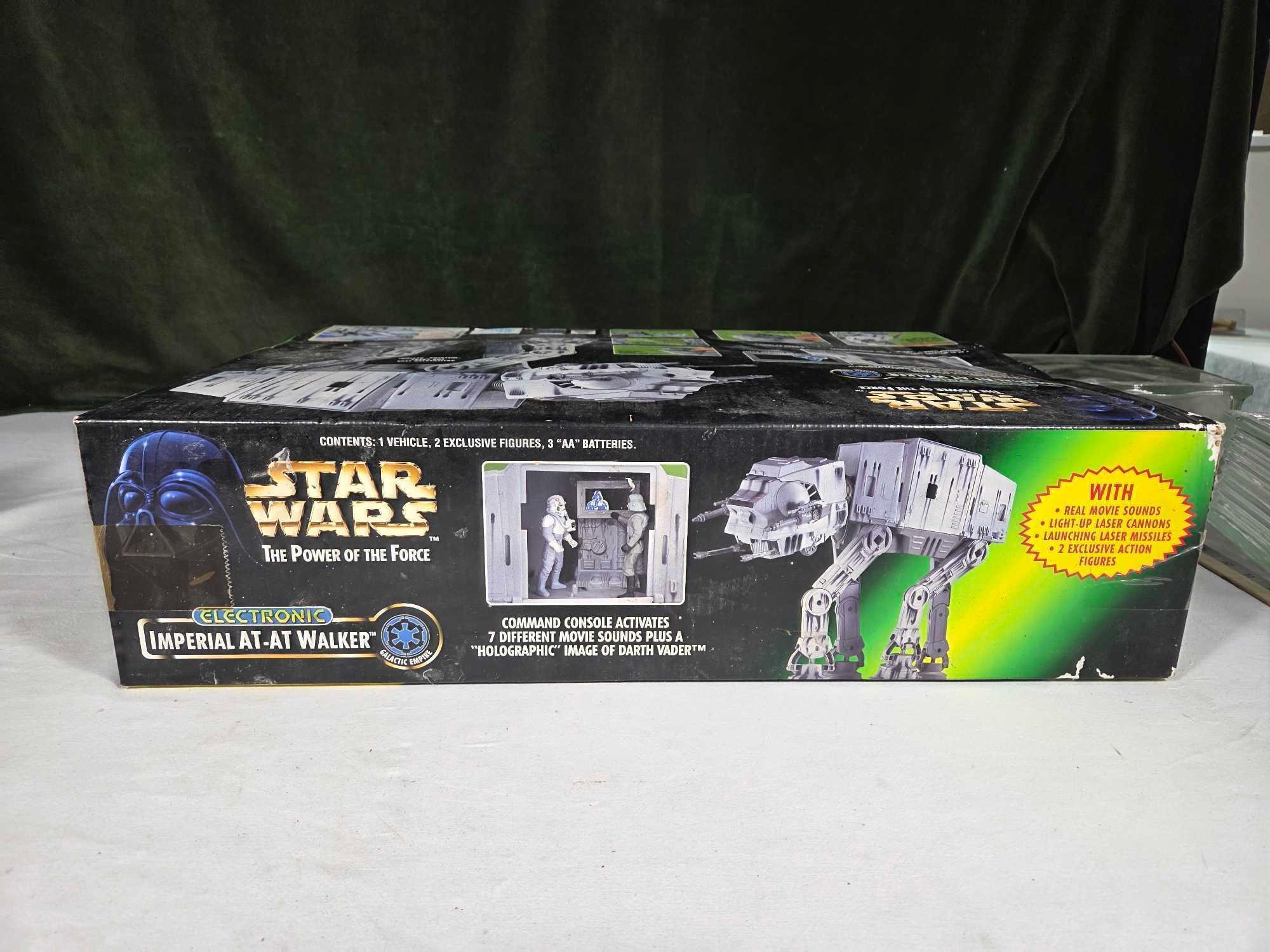 Star Wars Power of The Force Imperial AT-AT Walker & Rogue One Imperial Combat Assault Tank w/ Boxes