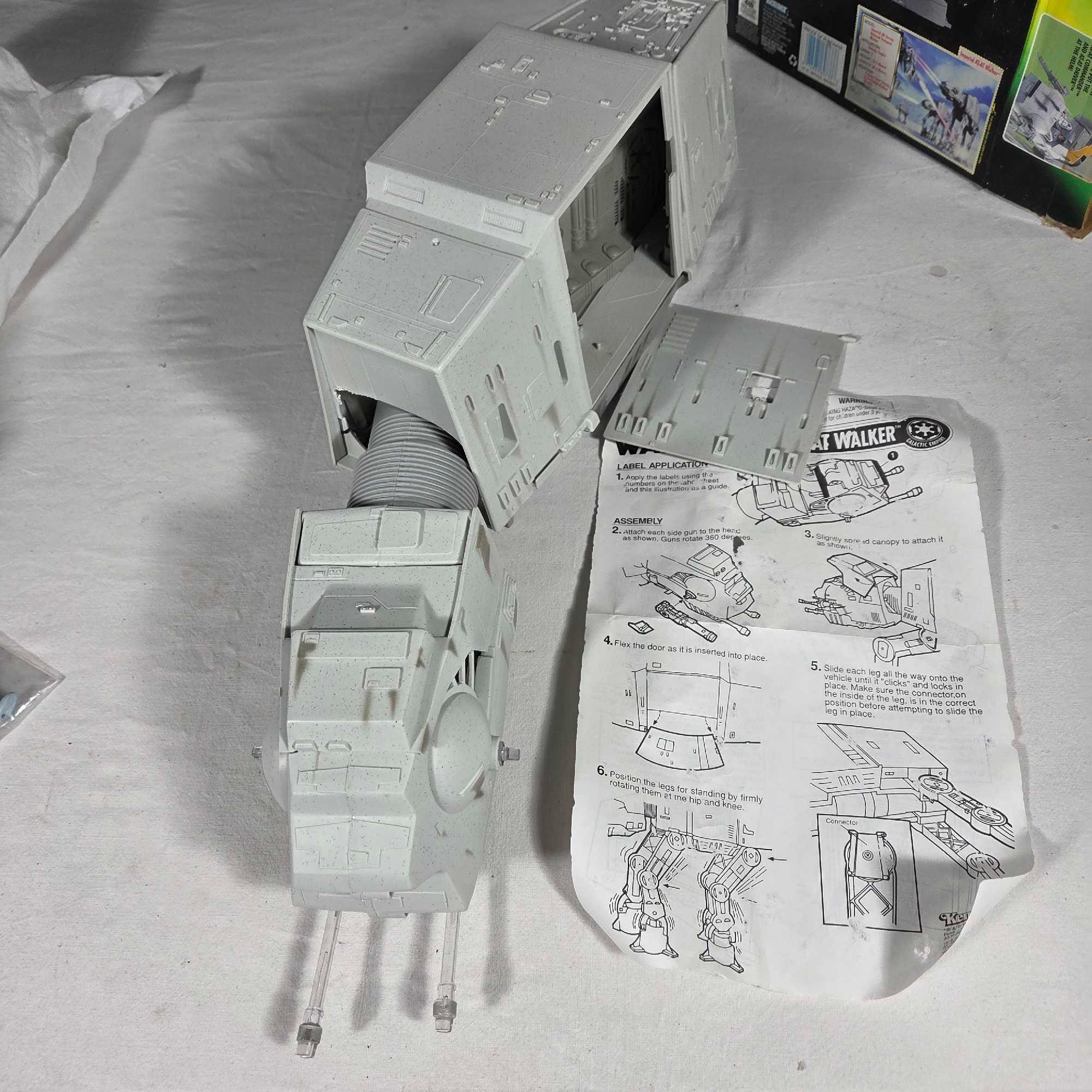 Star Wars Power of The Force Imperial AT-AT Walker & Rogue One Imperial Combat Assault Tank w/ Boxes
