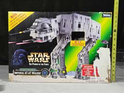 Star Wars Power of The Force Imperial AT-AT Walker & Rogue One Imperial Combat Assault Tank w/ Boxes