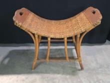 * Vintage Wicker Bench