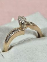 14k Gold Diamond Ring