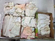 Large Lot of Antique Doll Clothong and Christening Gowns