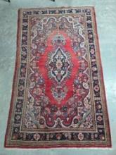 * Persian Kashan Wool Estate Rug