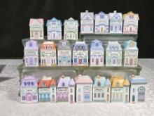 21 pc The Lenox Spice Village Set (1 With As is Lid)