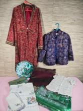 Vintage Asian Robes, Table Linens and More