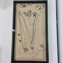 Tray Lot Of Sterling Silver Jewelry