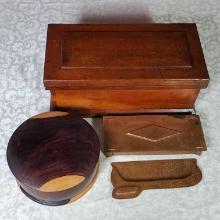 Hand Made Wood and Hand Hammered Copper Boxes