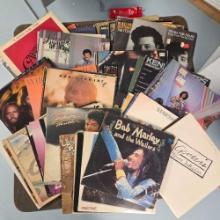 54 Vintage Rock and Roll, Pop and Related Vinyl Record Albums