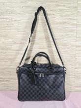 Pre-Loved Louis Vuitton Graphite Icare Computer Bag with Coa