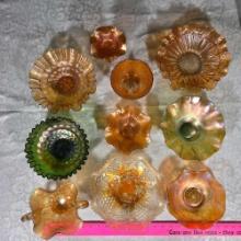 * 10 Pcs Northwood, Millersburg , Fenton & Other Carnival Glass
