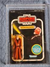 1981 Kenner Star Wars ESB 45-A Back Ben (Obi-Wan) Kenobi Grey Hair Action Figure MOC AFA 80 Graded