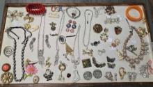 Collection of Vintage Costume Jewelry Incl. Signed