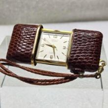 Louvic Teriamatic 17 Jewel Travel / Pocket Clock Watch With Kickstand