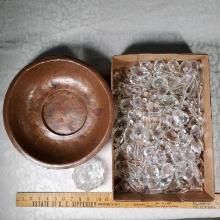 * Copper Bowl Full of Crystal Prisms