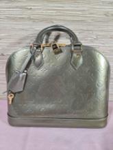 Pre-Loved Authentic Louis Vuitton Vernis Alma PM Handbag with Coa