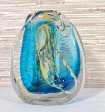 1979 Signed Art Glass Vase By Michael Boylen