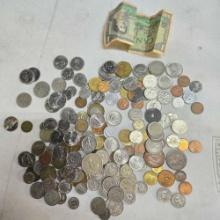 Lot Of Collected World Coins Including Silver See Photos