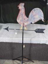 Cock Of The Walk Folk Art Iron Weather Vane Directional Topper