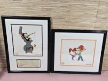 2 Walter Lantz Serigraph Cels with COAs