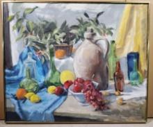 Richard Blauvelt Coe (1904-1978) "Still Life With Large Jug" Oil On Canvas