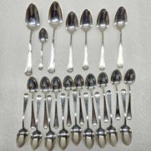 Tray Lot Of Sterling Silver William B. Dergin Co. Fairfax Pattern Spoons