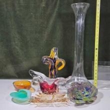 * Collection Of Art Glass Vases
