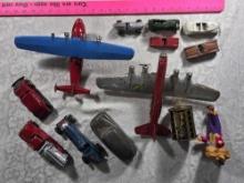 Tin Planes, Cars & Other Toys (13 Pcs.)
