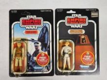 Star Wars 1982 Empire Strikes Back MOC Action Figures Rebel Soldier & Cloud Car Pilot on 47-A Card