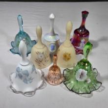 Collection Of Hand Painted Fenton Bells
