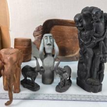 * Miscellaneous Collection of Assorted Metal, Ceramic and Hardwood Decorative Items, 20th Century