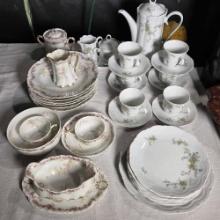 * Schirnding Bavaria Porcelain Luncheon/Tea Service and Haviland Limoges for Richard Briggs Items