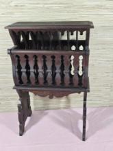 * Antique Carved Magazine Stand