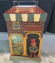 * Adorable Teddy Bear Child's / Doll Toy Chest / Stand