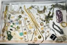 Case Lot Of Costume Jewelry And Watches
