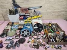 * Large Lot of Estate Collectibles incl. Pocket Knives and Much More
