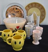 *Vintage Mugs, Chargers, Mixing Bowls, Etc.