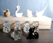 10 Fenton Art Glass Animal and Bird Figurines
