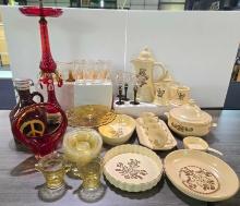 * Estate Collection of Vintage Art Glass, Depression Glass, and PFaltzgraff Dinnerware
