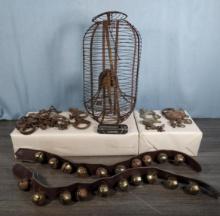 Railroad Llocks, Antique Mouse Trap, Sleigh Bells & More
