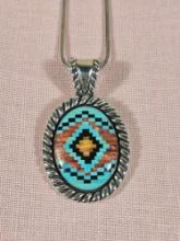 Carolyn Pollack Sterling Silver Pendant Necklace