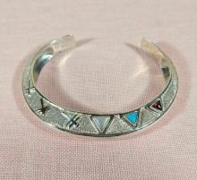 Carolyn Pollack Sterling and 14k Gold Dragonfly Cuff Bracelet