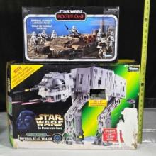 Star Wars Power of The Force Imperial AT-AT Walker & Rogue One Imperial Combat Assault Tank w/ Boxes