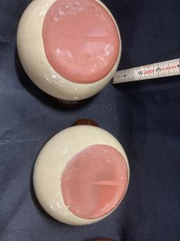 Cream, Tan, and Brown Bean Pot