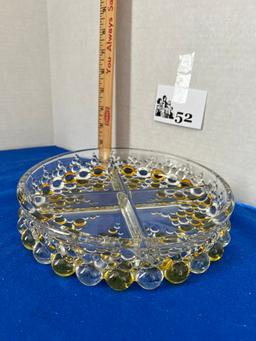 VTG Walther style Crystal 4 - Section Serving Dish