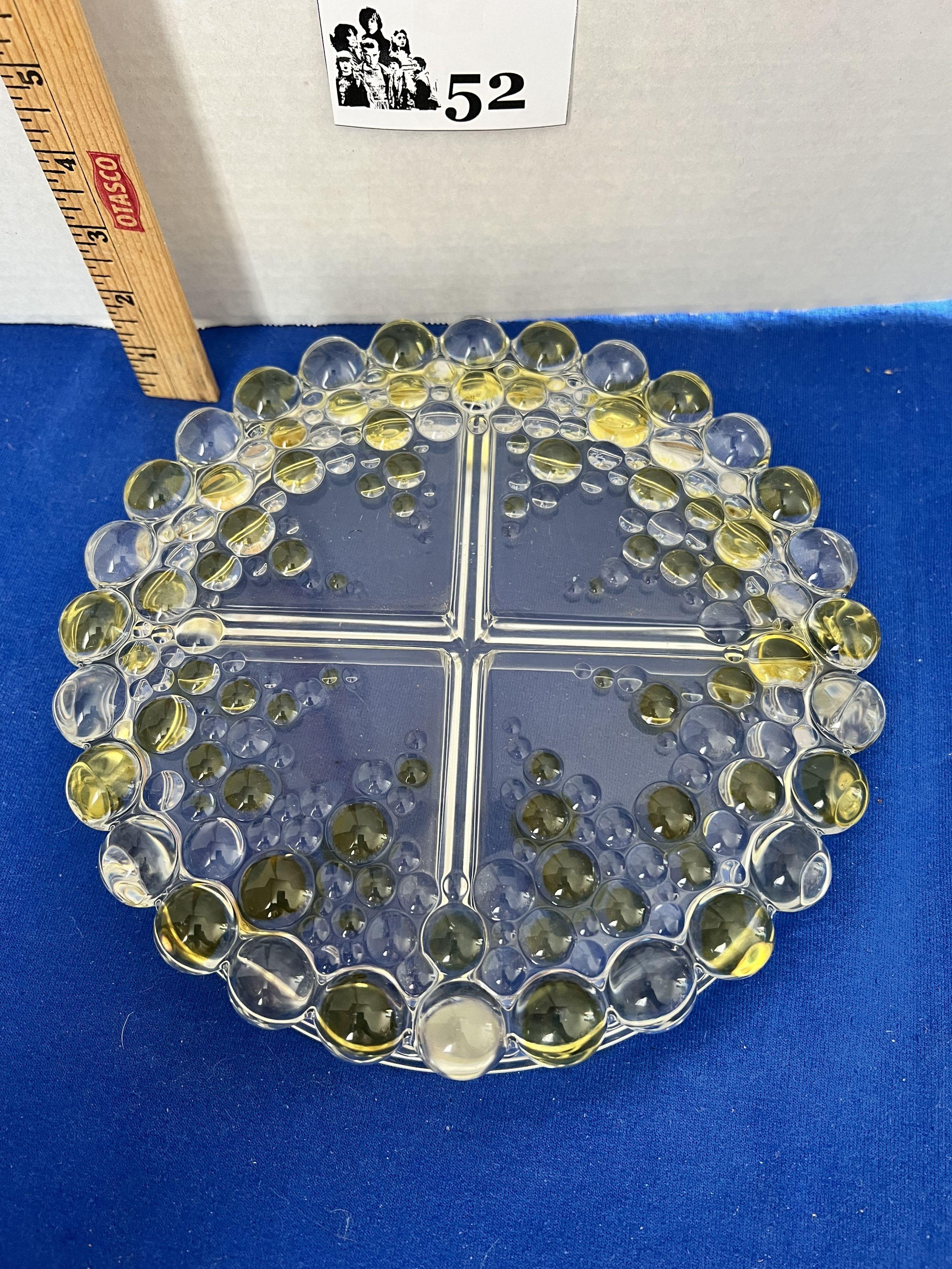 VTG Walther style Crystal 4 - Section Serving Dish