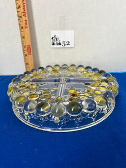 VTG Walther style Crystal 4 - Section Serving Dish