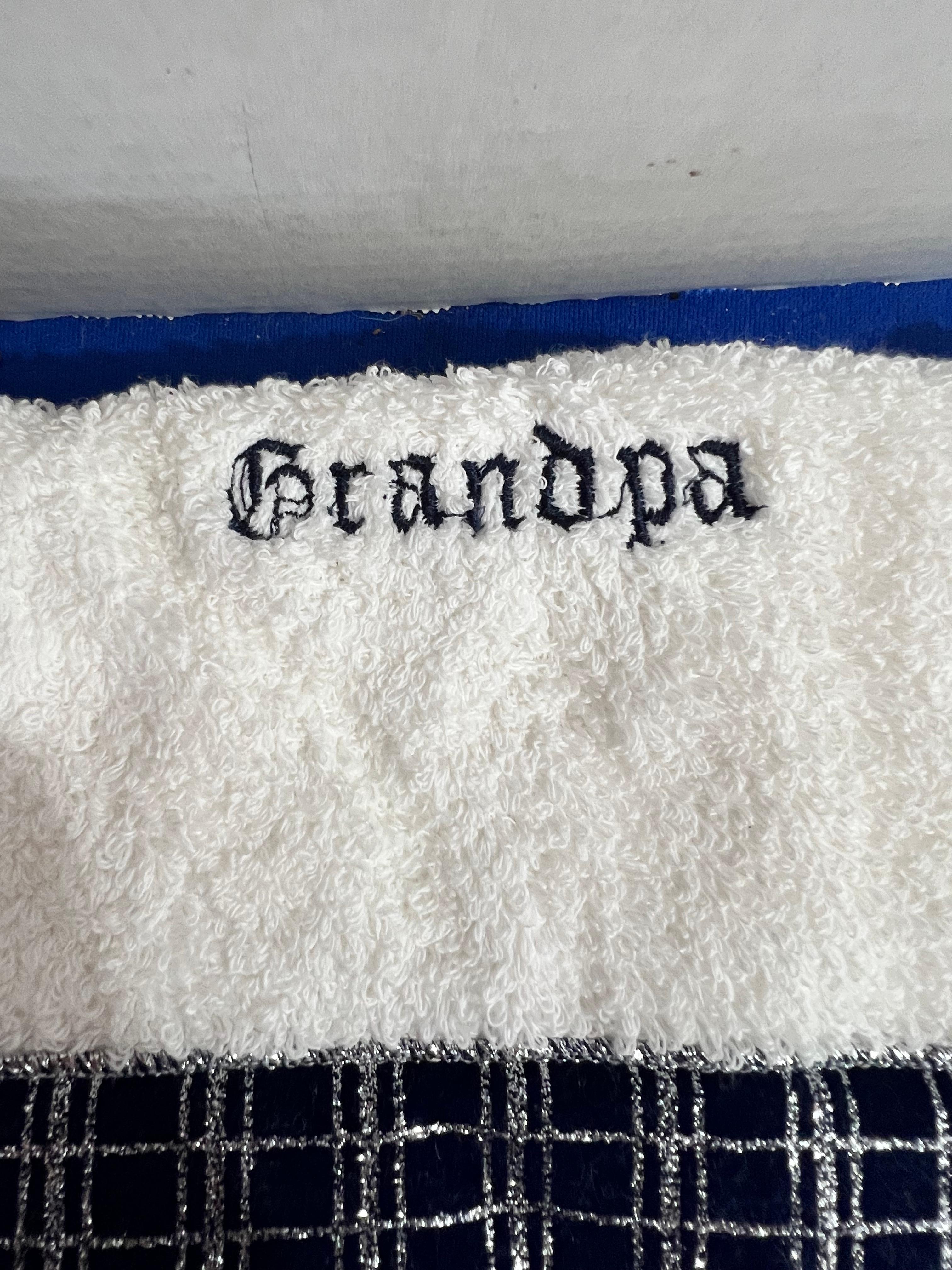 Towel w/ Grandpa stitched onto it - new